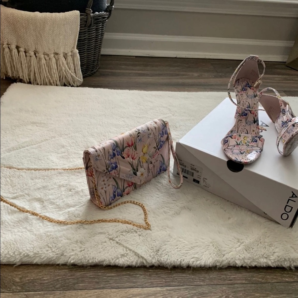 Aldo sandals and purse